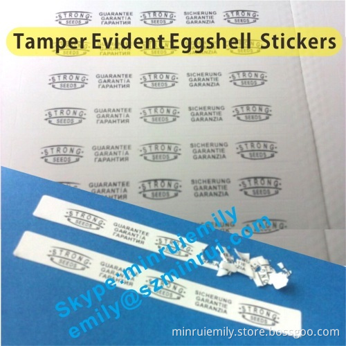 Custom Long Strip Security Seal Stickers,long And Narrow Security Eggshell Stickers,warranty Void If Damaged Labels